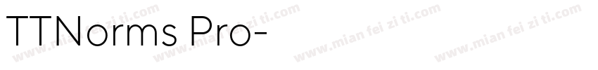 TTNorms Pro字体字体转换